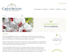 Tablet Screenshot of crestwoodcarecenter.com